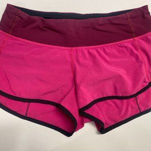 Lululemon Speed Shorts - Size 4